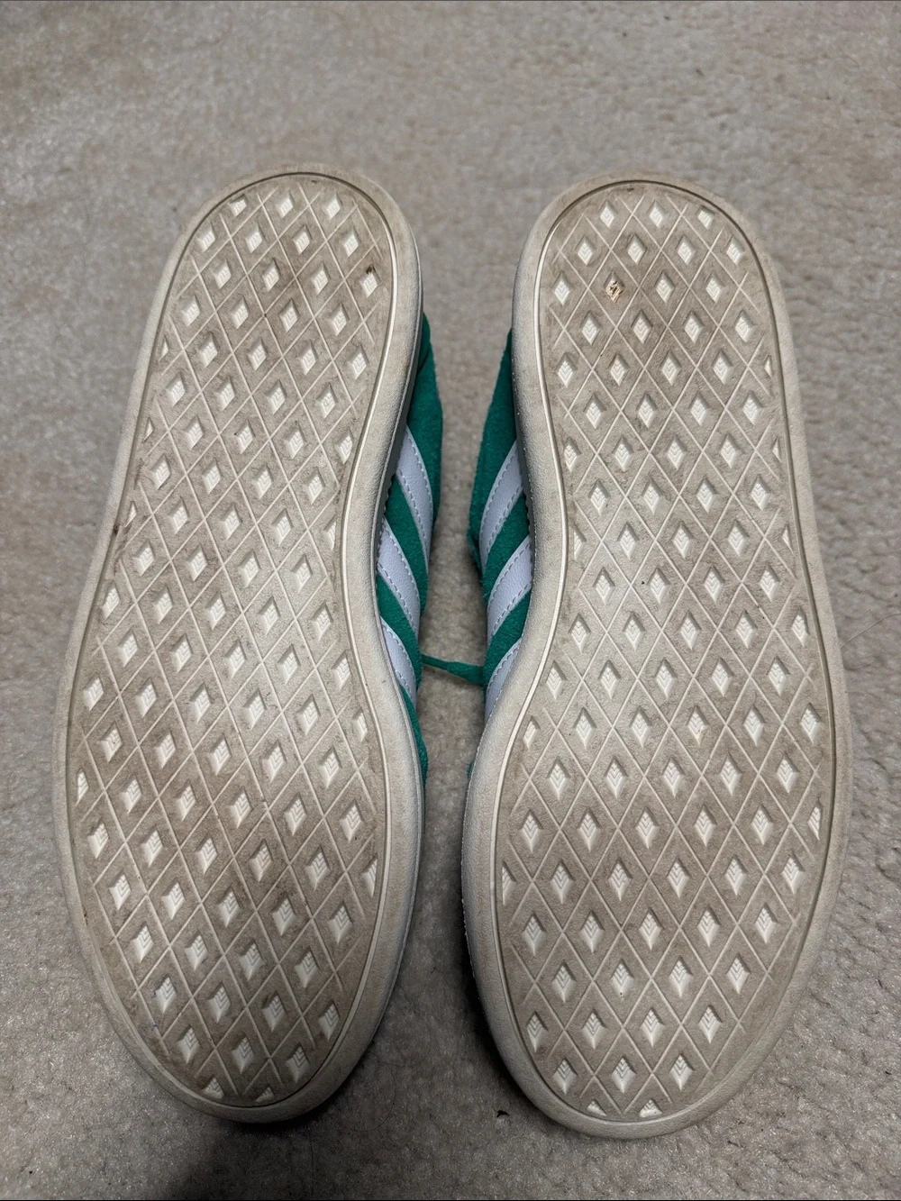 adidas green suede